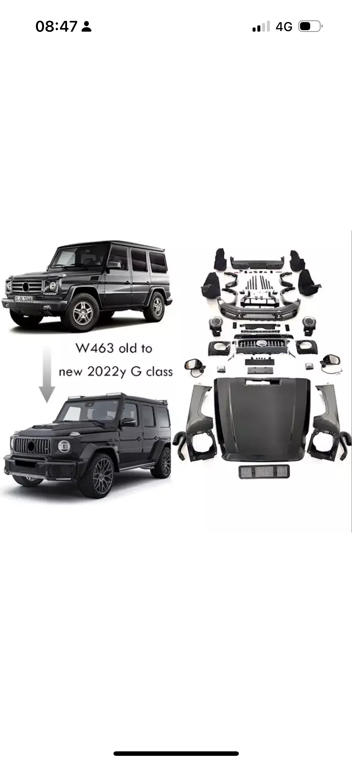 Bodykit Mercedes Benz G Wagon Body kit upgrade for the W463 upgrade to 2019+ W464 G63 AMG