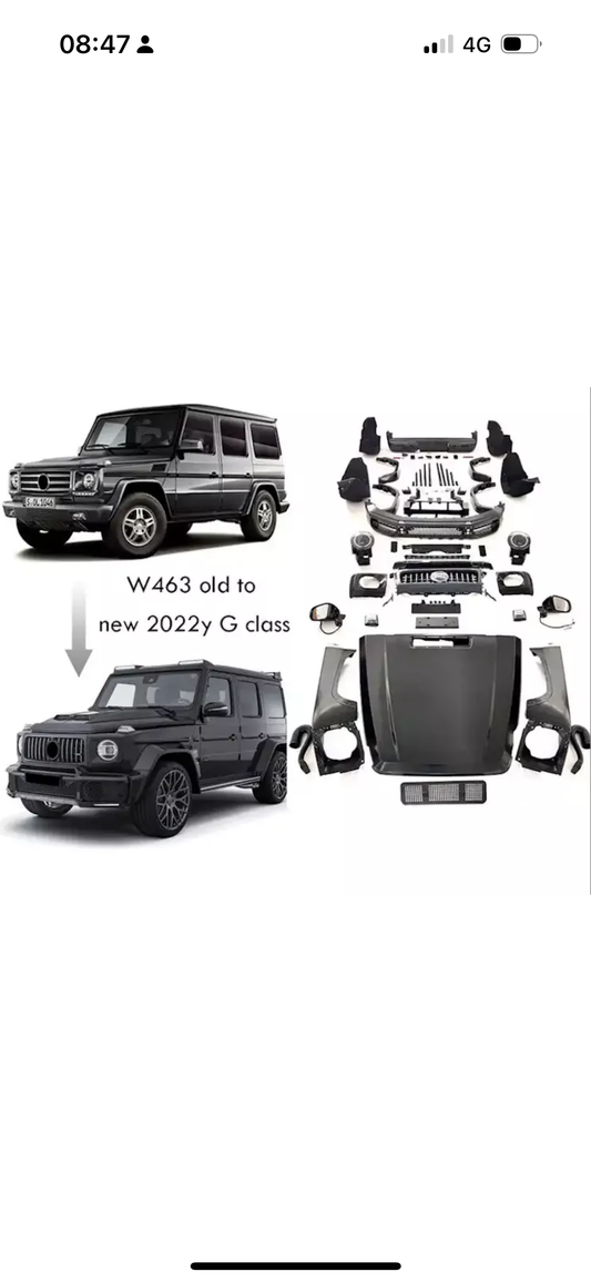 Bodykit Mercedes Benz G Wagon Body kit upgrade for the W463 upgrade to 2019+ W464 G63 AMG