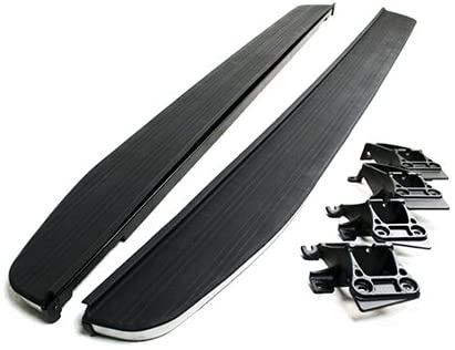 Black and Chrome Running Boards, Side Steps - L494 L405